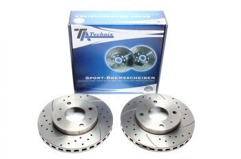 TA Technix Sport Bremsscheiben Satz Vorderachse passend für Hyundai Sonata II / Sonata III
