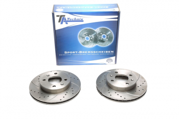 TA Technix Sport brake disc set front axle fits Hyundai Getz
