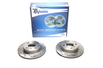 TA Technix Sport brake disc set front axle suitable for Suzuki Alto / Wagon R+