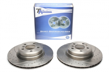 Preview: TA Technix Sport Bremsscheiben Satz Hinterachse passend für BMW X5 E70 / X6 E71 E72