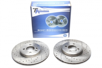 TA Technix sport brake disc set front axle suitable for Mini One/Cooper R50 R53 / R52