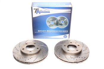 TA Technix Sport brake disc set front axle fits Mazda MPV II / Xedos 9