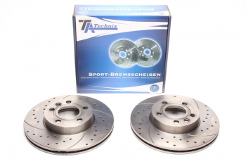 TA Technix sport brake disc set front axle suitable for Ford Galaxy / Seat Alhambra / VW Sharan