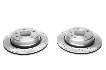 TA Technix Sport Bremsscheiben Satz Hinterachse passend für BMW 7er E32 740i/750i