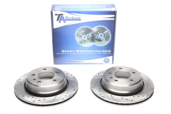 Preview: TA Technix Sport Bremsscheiben Satz Hinterachse passend für BMW 7er E32 740i/750i