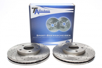 TA Technix Sport Bremsscheiben Satz Vorderachse passend für Nissan Almera Tino / Maxima QX II / Maxima Station Wagon / Primera / X-Trail