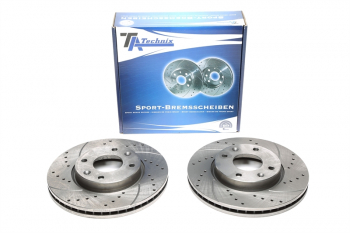 TA Technix Sport Brake Disc Set Front Axle suitable for Hyundai Elantra / Elantra Notchback / Sonata IV / Kia Magentis