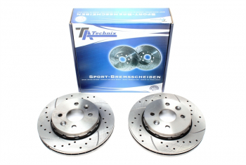 TA Technix Sport brake disc set front axle fits Kia Shuma II / Shuma II notchback
