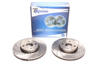 TA Technix Sport Bremsscheiben Satz Vorderachse passend für Toyota Corolla / Corolla Verso