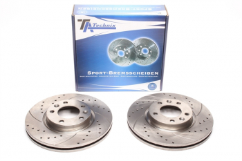 TA Technix sport brake disc set front axle suitable for Peugeot 407 / 407 SW / 508 / 508 SW / 607