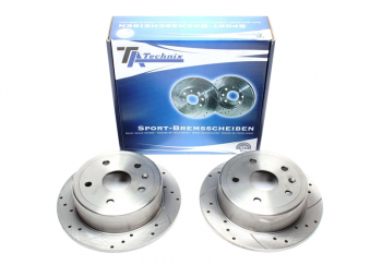 TA Technix Sport Brake Disc Set Rear Axle fits Daewoo Leganza