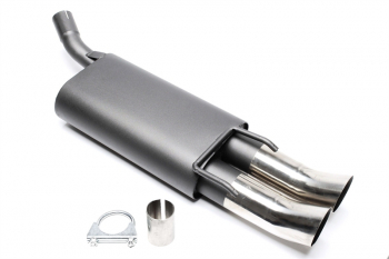 TA Technix sport rear silencer 2x76mm DTM fits Opel Corsa B