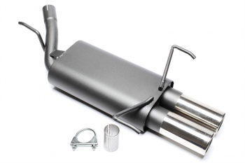 TA Technix sport rear silencer 2x76mm fits Opel Corsa C