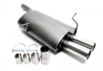 TA Technix sport rear silencer 2x76mm fits BMW 3 Series E46 Sedan, Coupe, Convertible, Touring