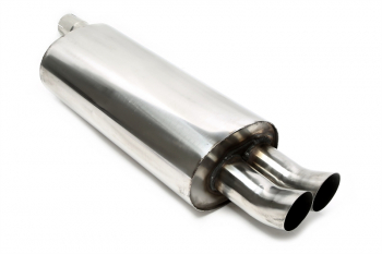 TA Technix rear silencer 2x76mm DTM from stainless steel system EVOE466A-xx