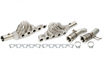 TA Technix exhaust manifold header with heat protection Audi R8 V10, Lamborghini Gallardo, Huracan