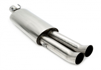 TA Technix rear silencer 2x76mm DTM from stainless steel system EVOG2A-xx
