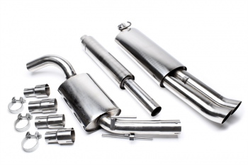 TA Technix stainless steel system 2x76mm DTM suitable for VW Golf II