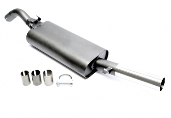 TA Technix sport rear silencer 1x60mm fits VW Golf II