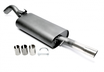 TA Technix sport rear silencer 1x60mm S-pipe fits VW Golf II