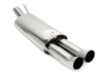 TA Technix rear silencer 2x76mm DTM from stainless steel system EVOG3A-xx