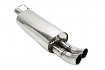 TA Technix rear silencer 2x76mm DTM from stainless steel system EVOG4A-xx