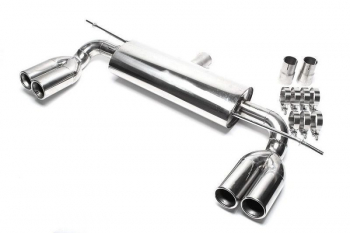 TA Technix Duplex Edelstahl Sportendschalldämpfer Links+Rechts 2x76mm passend für  Audi A3 (8P)/ VW Golf V, Golf V Plus (1K/1KP)