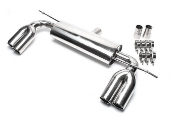 TA Technix Duplex Edelstahl Sportendschalldämpfer Links+Rechts 2x76mm passend für  Audi A3 (8P)/ VW Golf V, Golf V Plus (1K/1KP)
