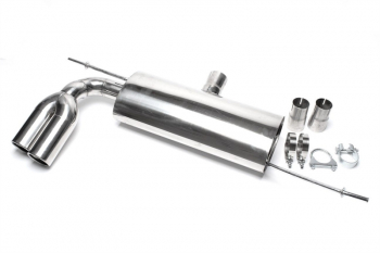 TA Technix Edelstahl Sportendschalldämpfer 2x76mm passend für  Audi A3 (8P)/ VW Golf V, Golf V Plus (1K/1KP)