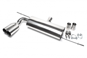 TA Technix Edelstahl Sportendschalldämpfer 2x76mm passend für  Audi A3 (8P)/ VW Golf V, Golf V Plus (1K/1KP)