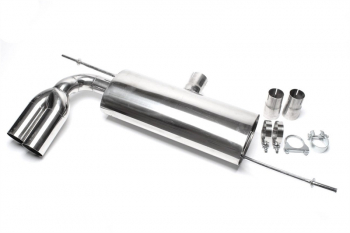 TA Technix Edelstahl Sportendschalldämpfer 2x76mm passend für  Audi A3 (8P)/ VW Golf V, Golf V Plus (1K/1KP)