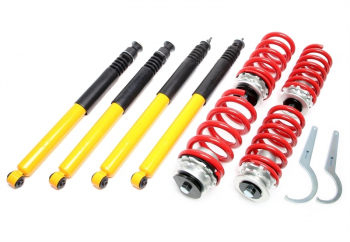 TA Technix coilover suspension fits Mercedes Benz C-Class Sedan W202, C-Class Estate S202, CLK C208, E-Class Sedan W210, E-Class Estate S210