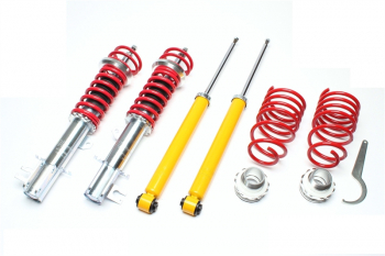 TA Technix coilover suspension suitable for Abarth Grande Punto, Punto Type 199/ Alfa Romeo Mito Type 955/ Fiat Punto Type, Grande Punto Type 199/ Opel Corsa D+ E / Adam Type S-D