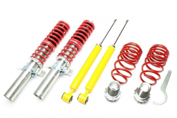 TA Technix coilover suspension fits Audi A1 (8X)/ Seat Ibiza III+IV (6L/6J)/ Skoda Fabia I-III (5J)/ VW Fox (5Z), Polo 9N, Polo 6R