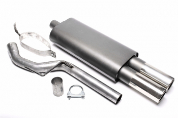 TA Technix sport rear silencer 2x76mm fits VW Passat Sedan, Passat Variant, Type 35I
