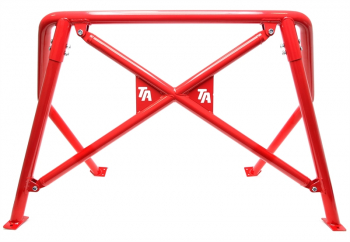 TA Technix roll bar red with logo fits VW Golf I type 17