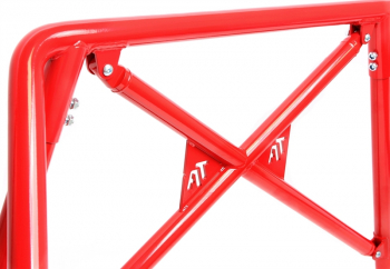 TA Technix roll bar red with logo fits VW Golf I type 17