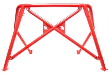TA Technix roll bar red with logo fits VW Golf II type 19E