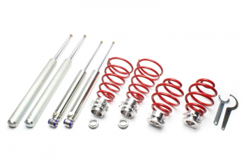 TA Technix härteverstellbares Gewindefahrwerk für Ø 51mm Federbeingehäuse passend für BMW 3er Serie E30 Limousine, -Cabriolet, -Touring