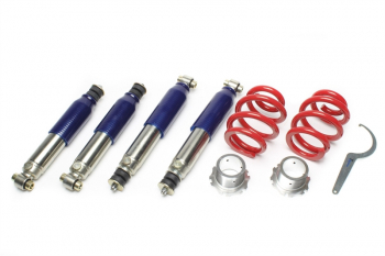 TA Technix hardness-adjustable coilover suspension suitable for VW Transporter T4, -bus, -box, -bed
