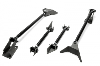 TA Technix universal triangle "triangulated" 4-link kit / conversion kit for leaf spring systems to airride or airride/threaded systems