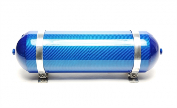 TA Technix seamless air tank 11 litres / air tank blue with genuine carbon veneer