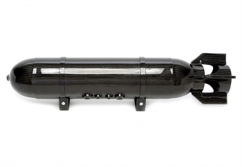 TA Technix Lufttank "Military Look" 19 Liter schwarz mit echt Carbon Furnier