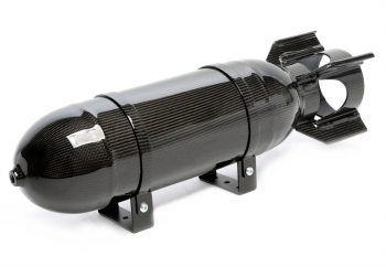 TA Technix Lufttank "Military Look" 11,5 Liter schwarz mit echt Carbon Furnier
