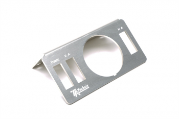 TA Technix / Viair pressure indicator holder / frame brushed aluminium / 90° angled