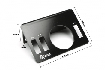 TA Technix / Viair pressure indicator holder / frame black / 50° angled