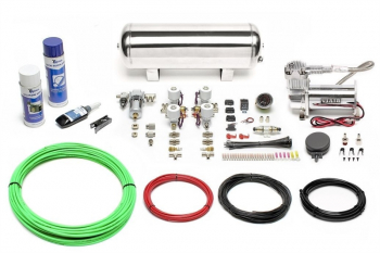 TA Technix Air Generation Kit 380 Viair Compressor / 11,5L Chrome Tank / Display Black / Hose Green