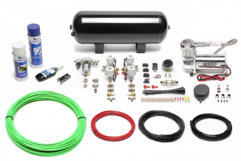 TA Technix Air Generation Kit 380 Viair Compressor / 11,5L Black Tank / Display Black / Hose Green