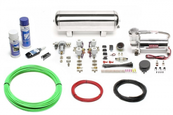 TA Technix Air Generation Kit 444 Viair Compressor / 11,5L Chrome Tank / Display Black / Hose Green