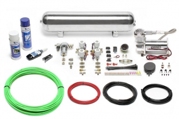 TA Technix Air Generation Kit 380 Viair Compressor / 19L Chrome Tank / Display Black / Hose Green